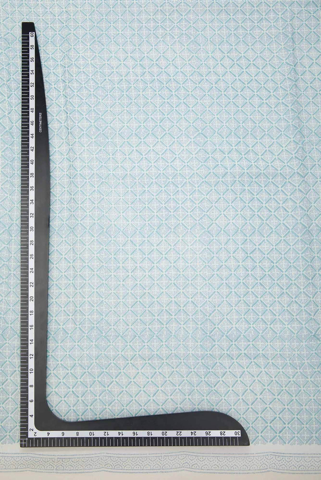 Blue Chanderi Silk Cotton Dress Material