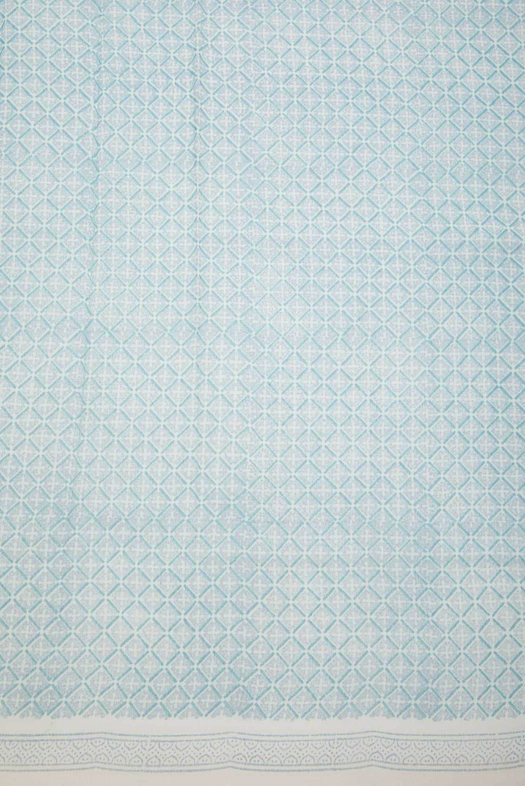 Blue Chanderi Silk Cotton Dress Material