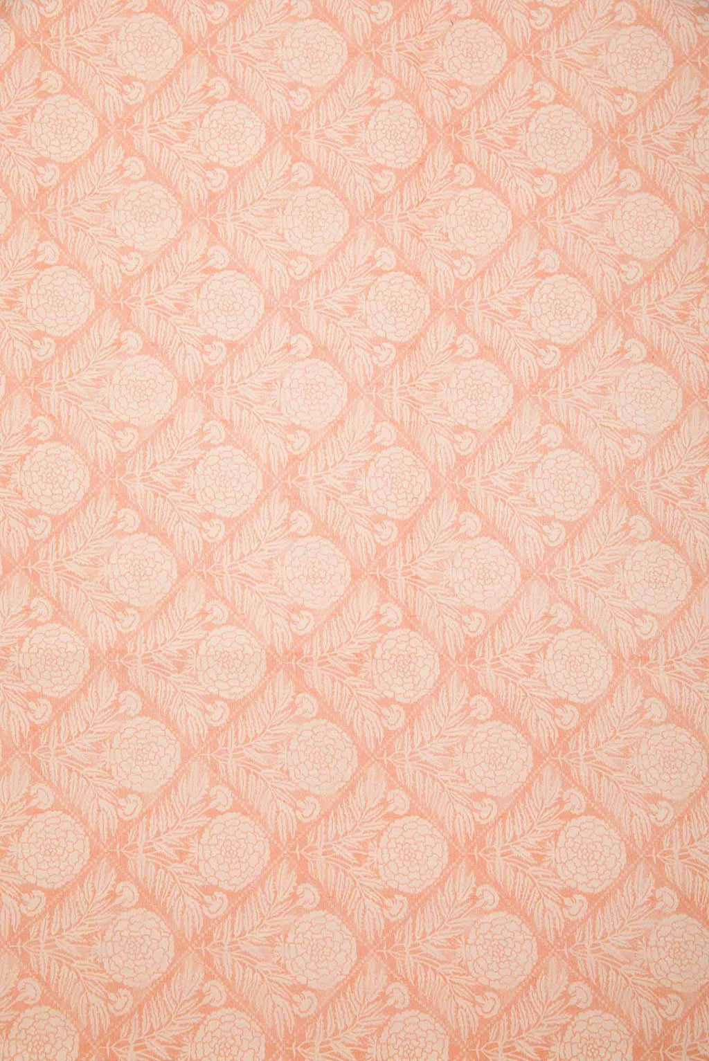 Peach Chanderi Silk Cotton Dress Material