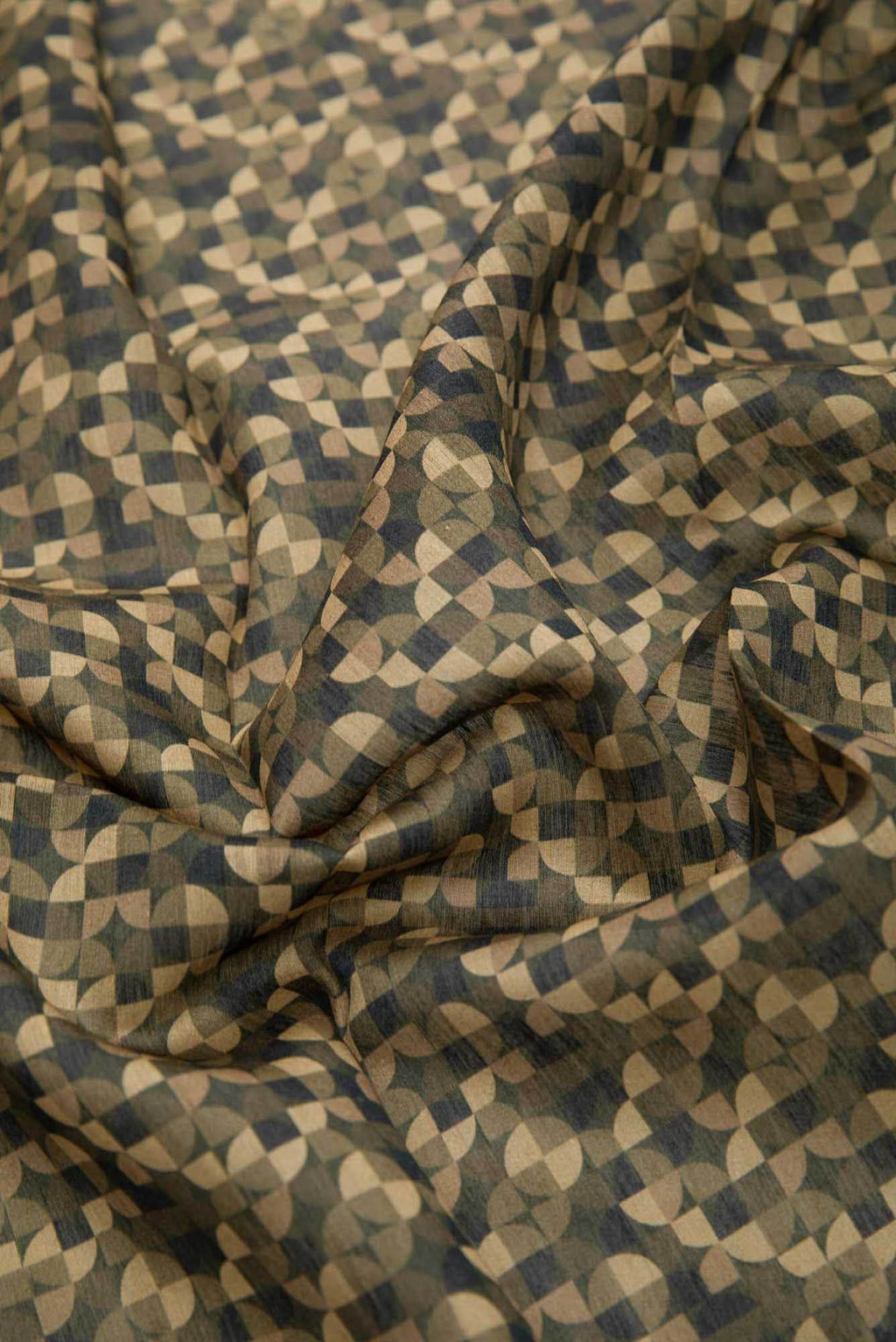 Mehandi Green Tussar Silk Dress Material