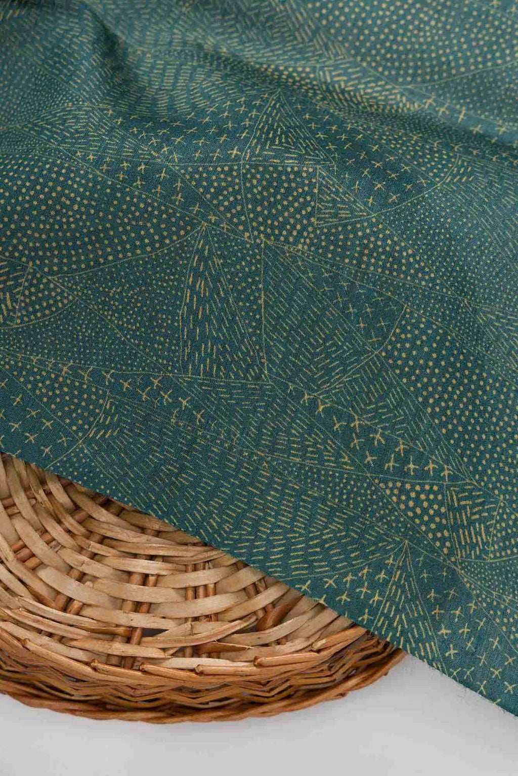 Maya Blue Chanderi Silk Dress Material