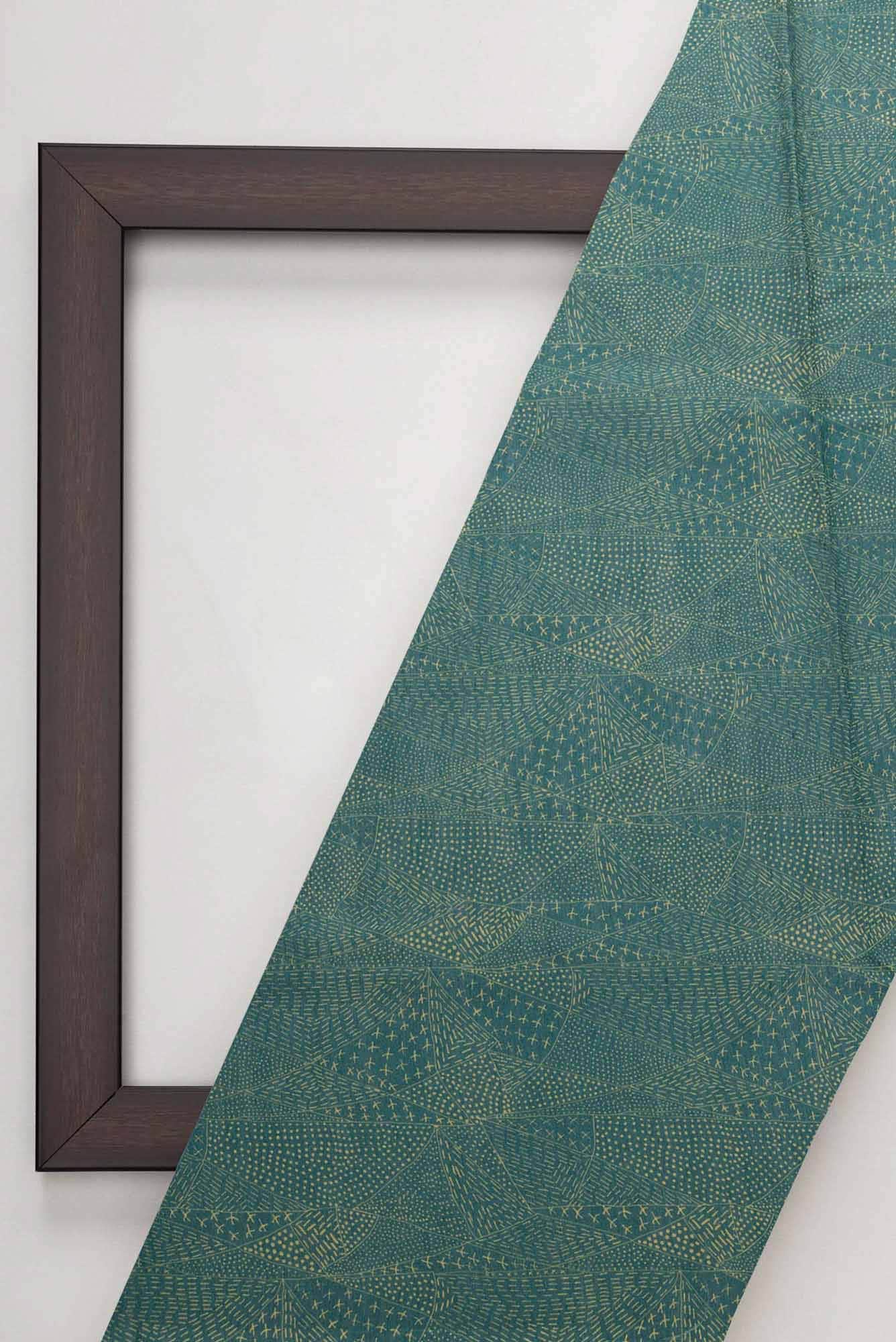 Maya Blue Chanderi Silk Dress Material