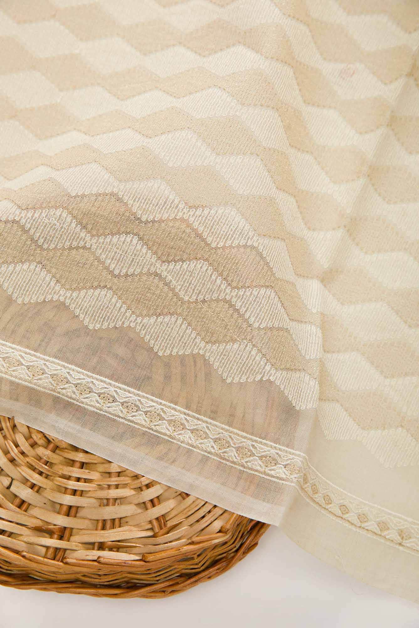 Sandal Chanderi Silk Dress Material