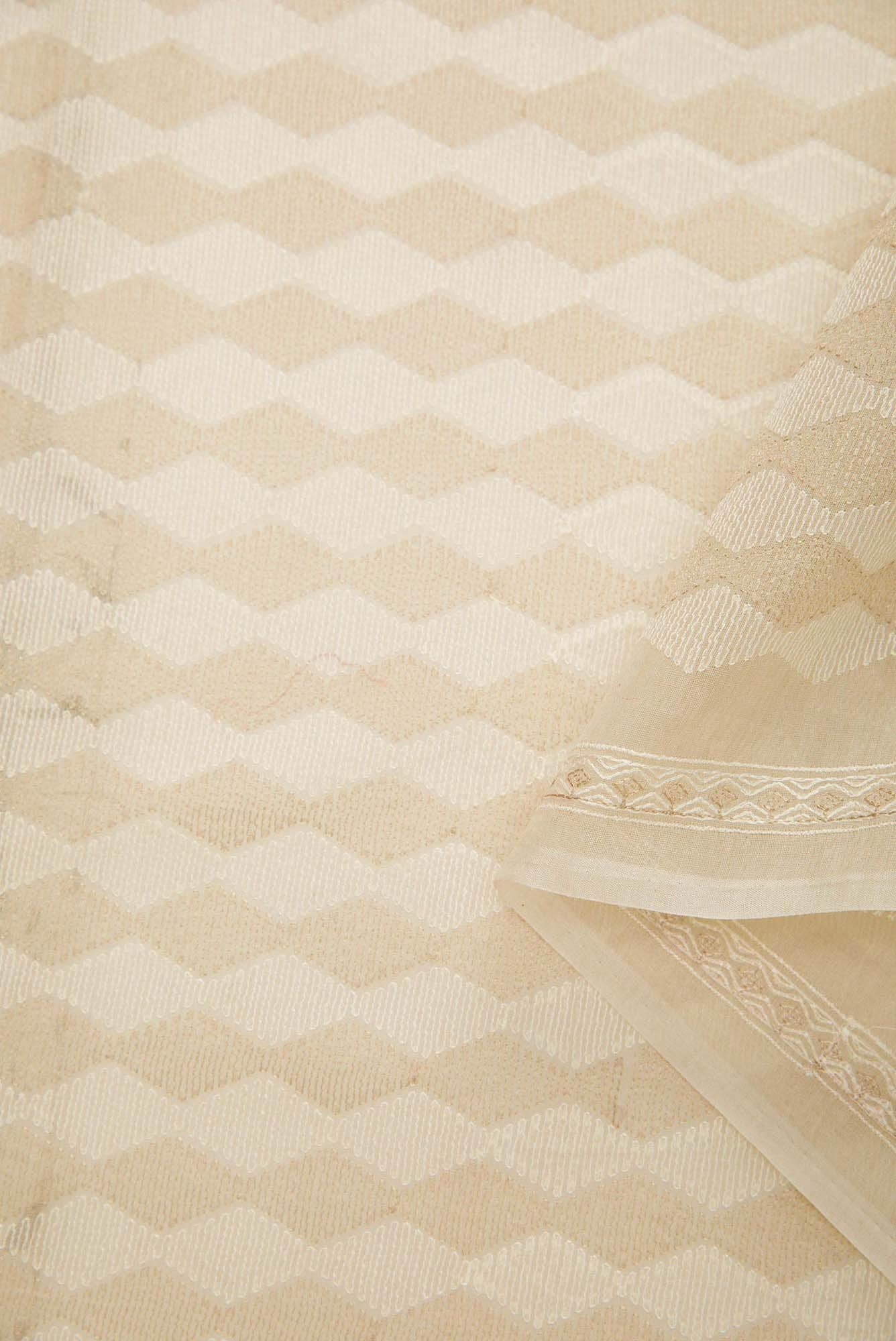 Sandal Chanderi Silk Dress Material