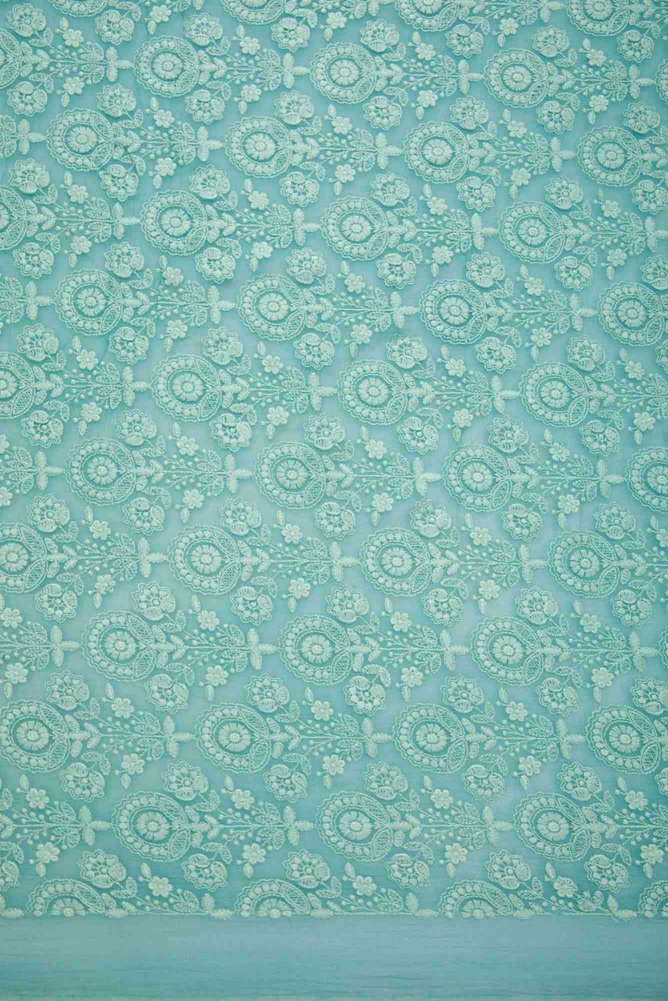 Blue Georgette Dress Material