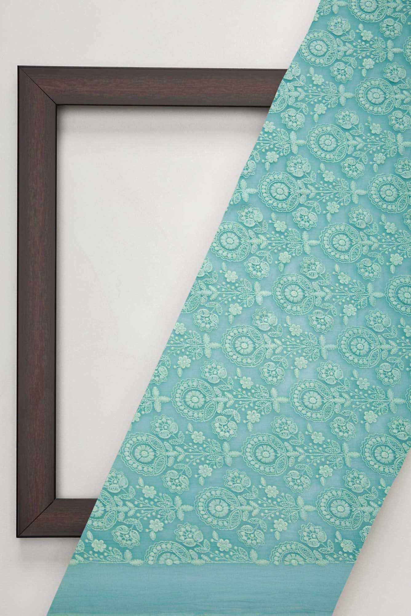 Blue Georgette Dress Material