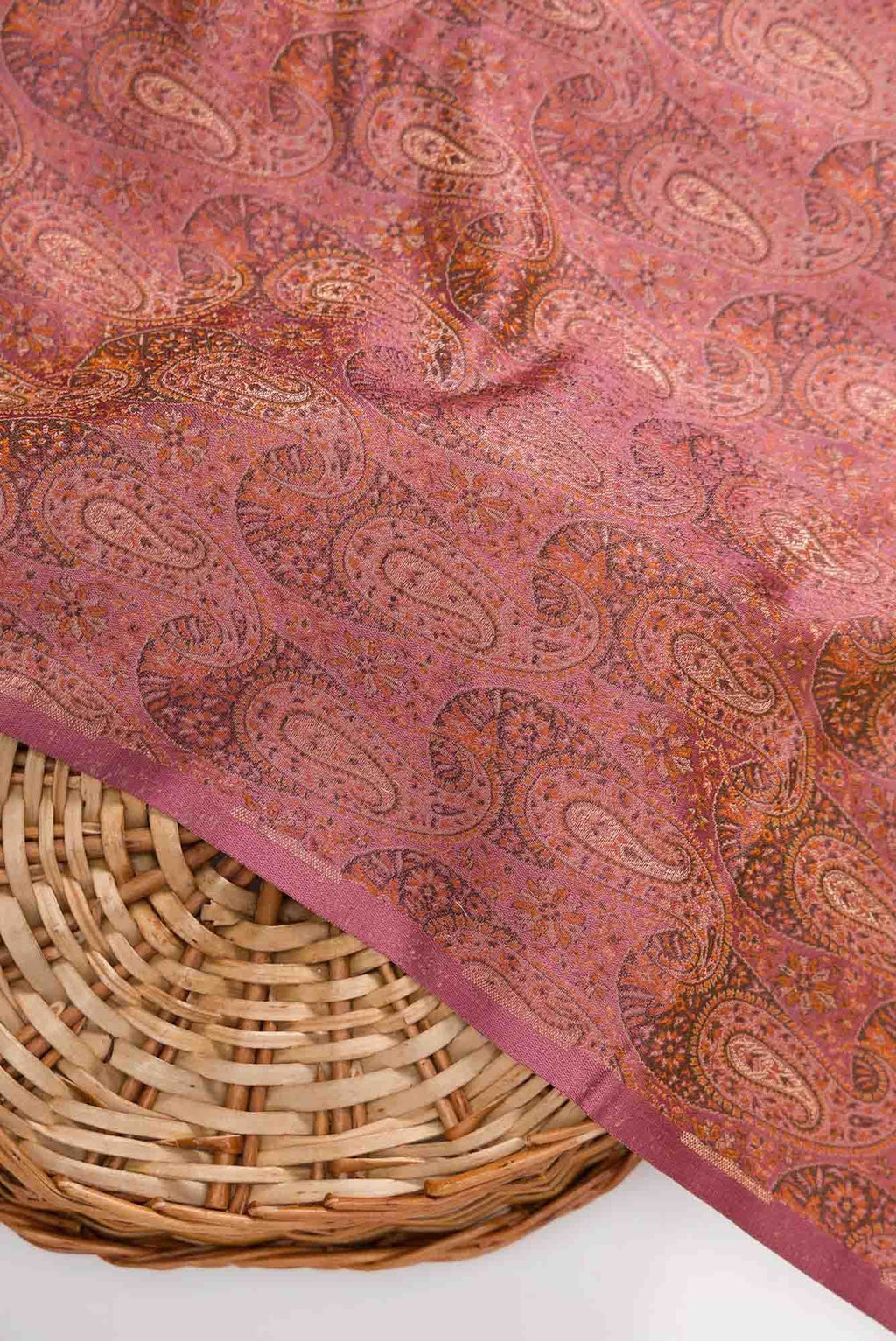 Pink Banarasi Silk Dress Material