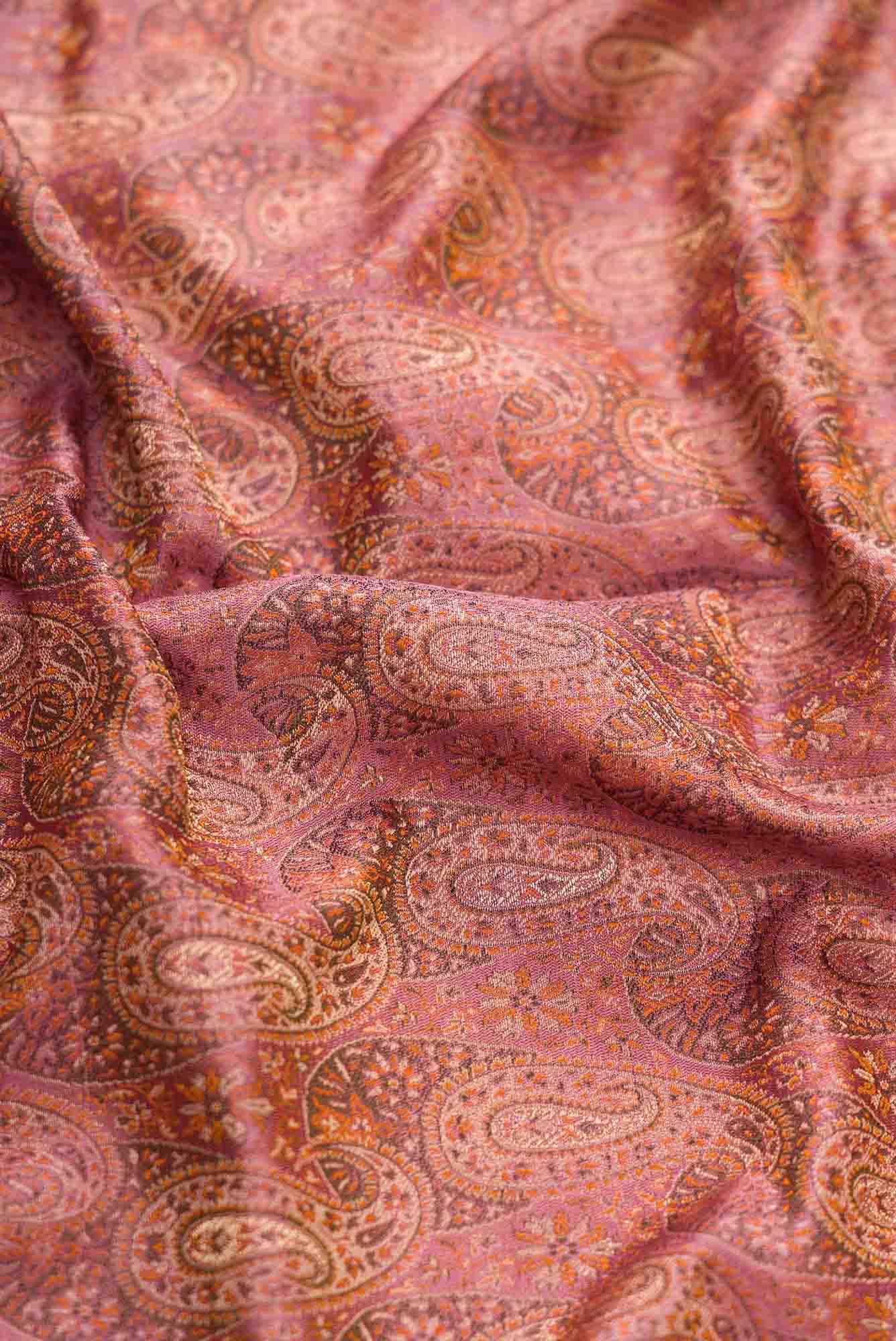 Pink Banarasi Silk Dress Material