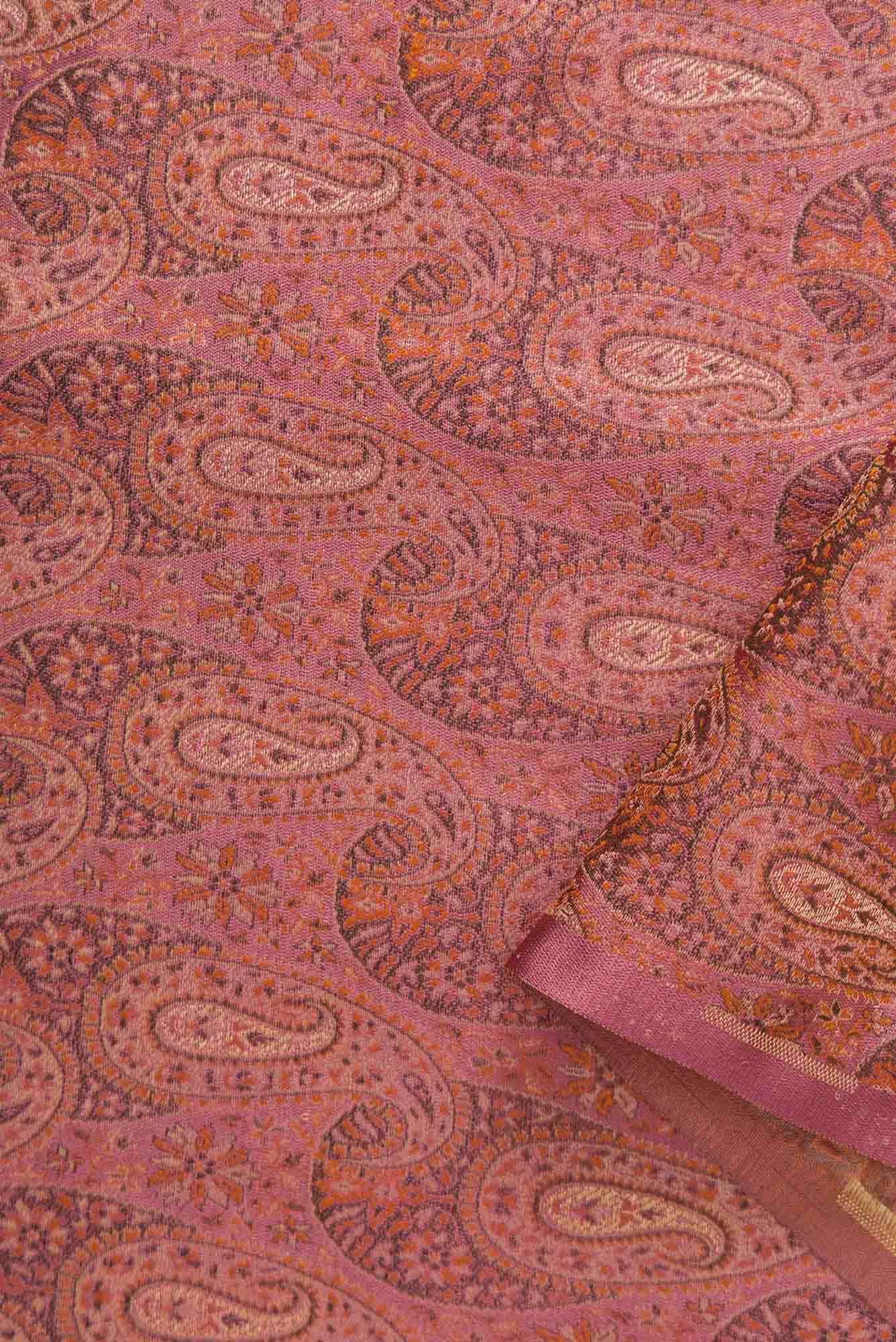 Pink Banarasi Silk Dress Material