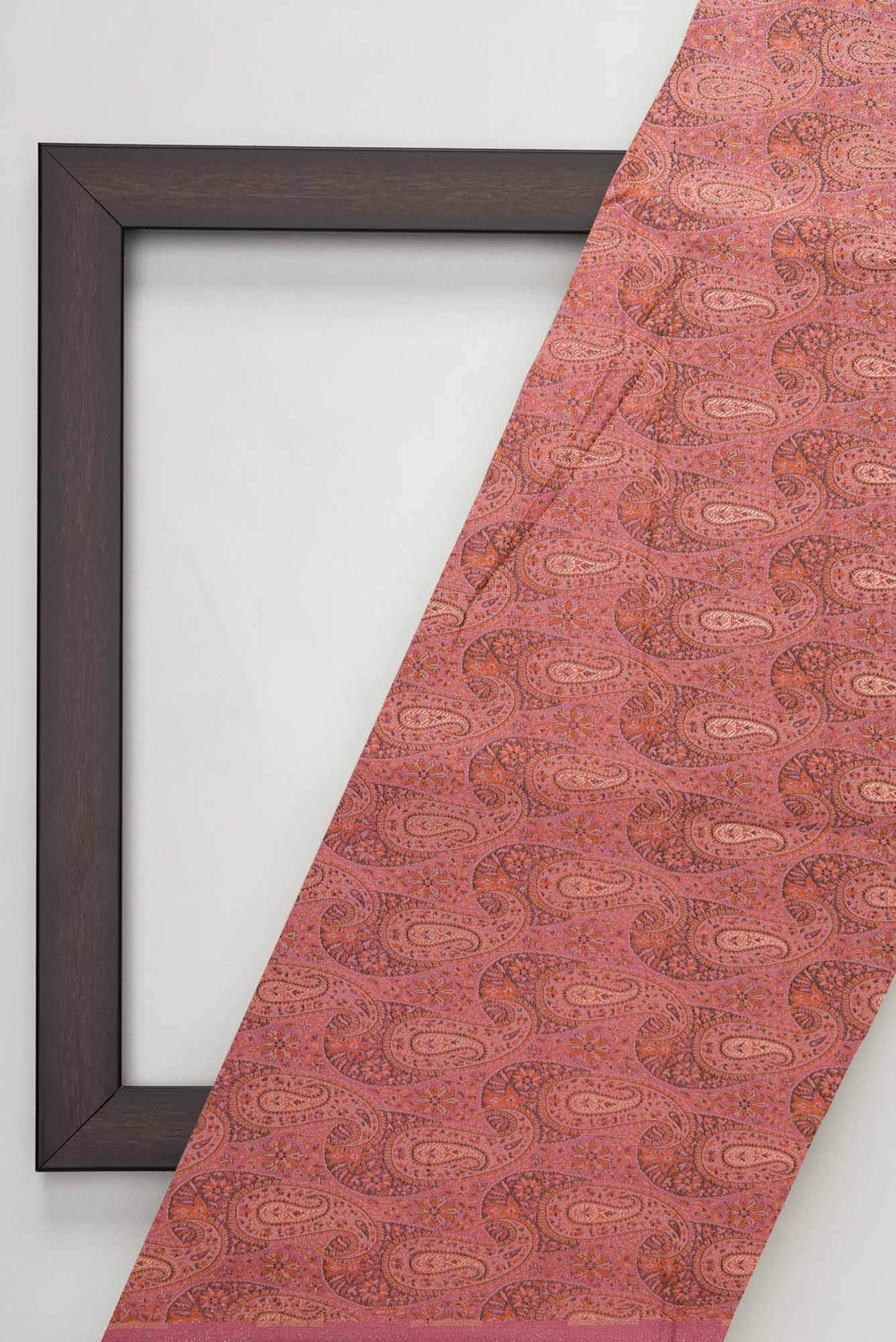 Pink Banarasi Silk Dress Material