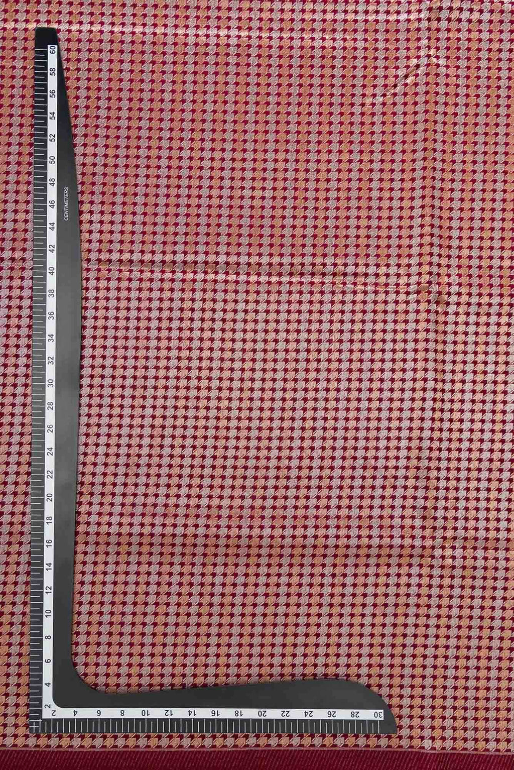 Maroon Blended Banarasi Silk Dress Material