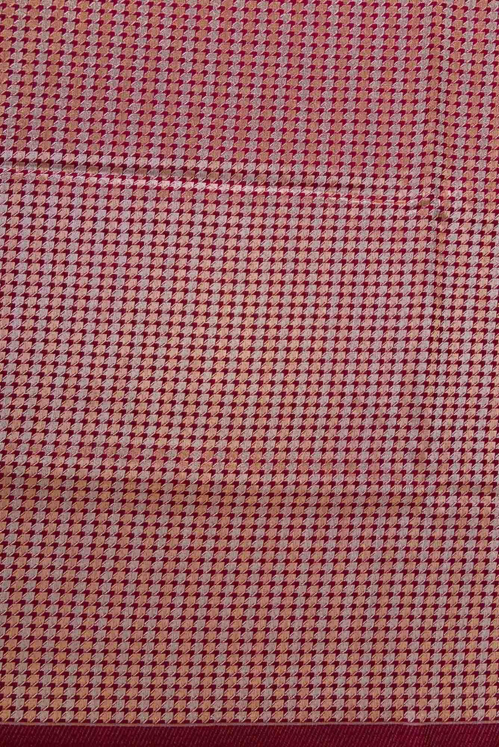 Maroon Blended Banarasi Silk Dress Material