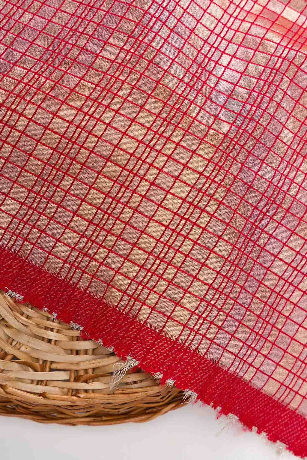 Maroon Blended Banarasi Silk Dress Material