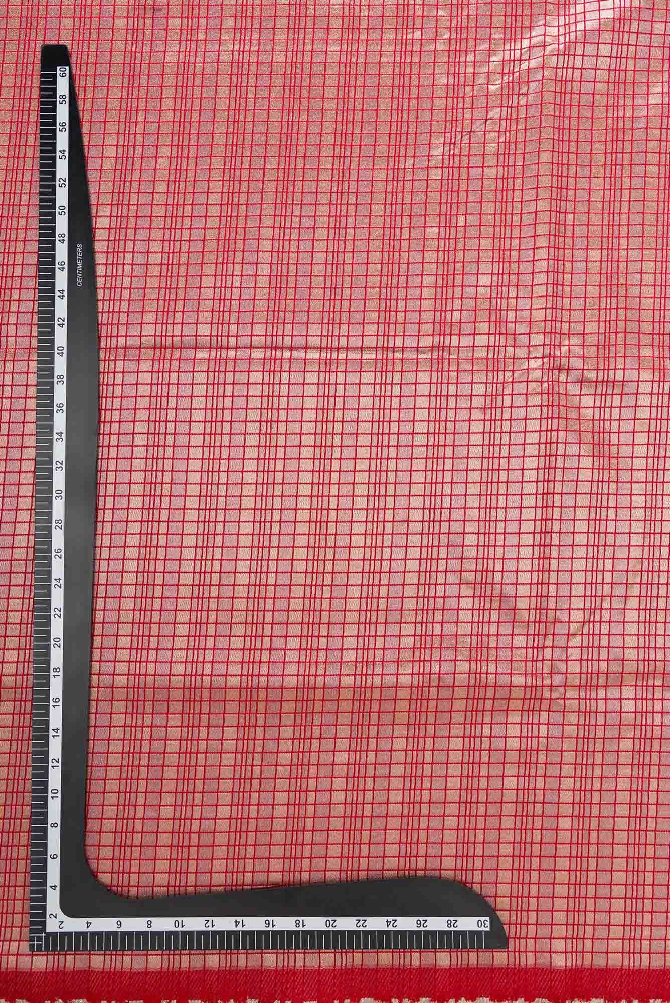 Maroon Blended Banarasi Silk Dress Material