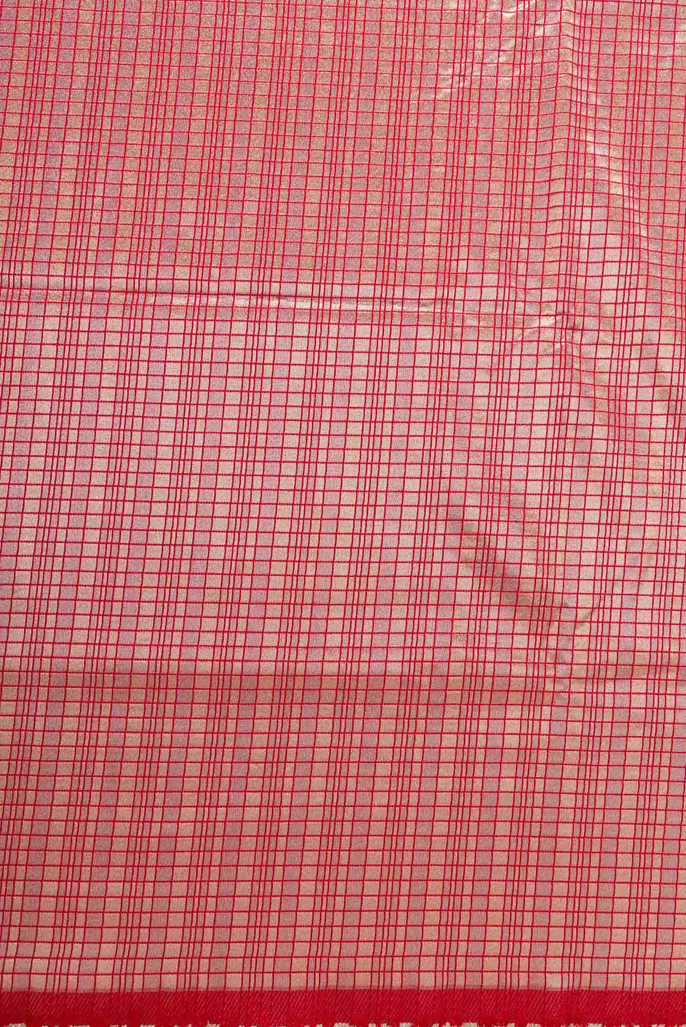 Maroon Blended Banarasi Silk Dress Material