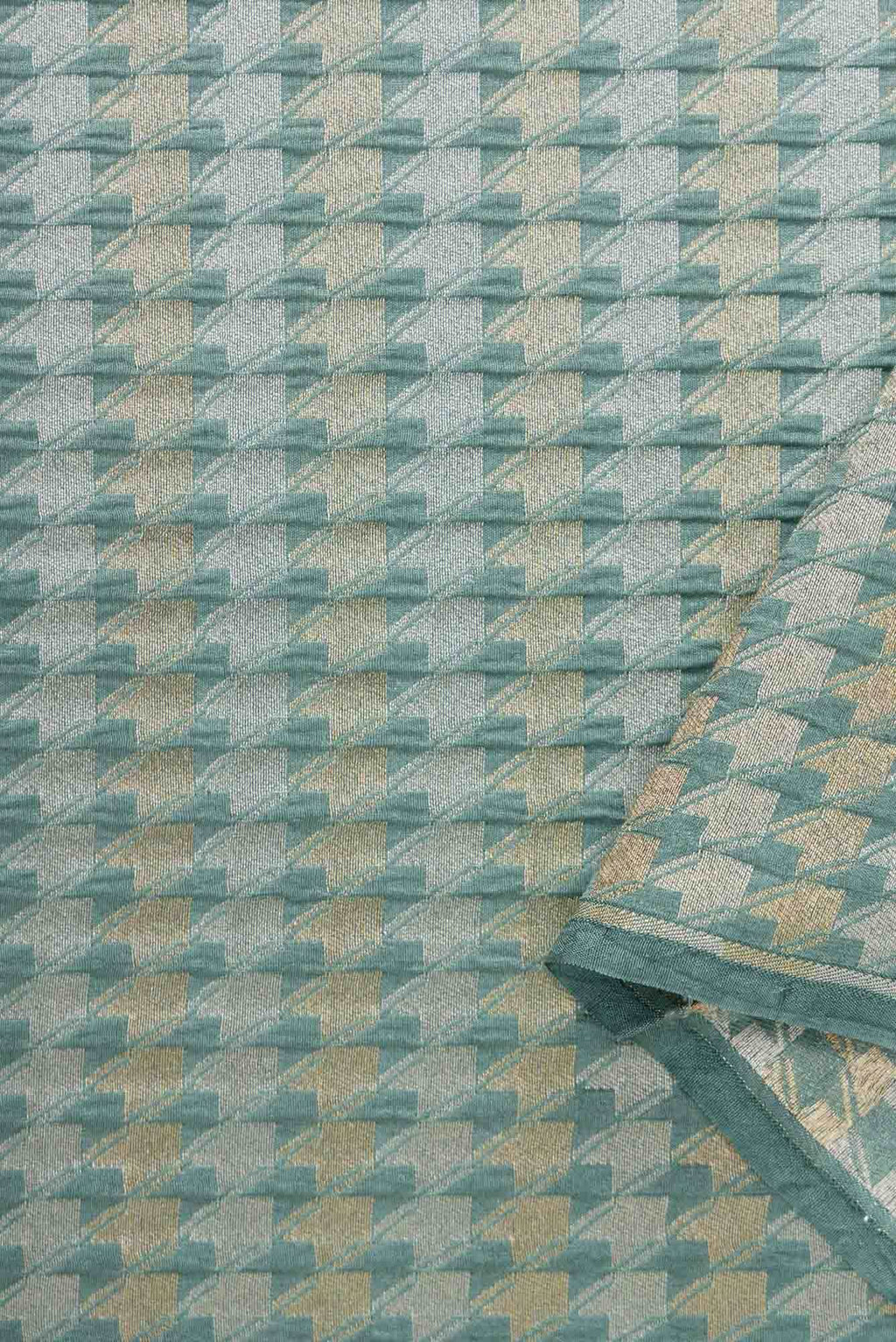 Blue Banarasi Silk Dress Material