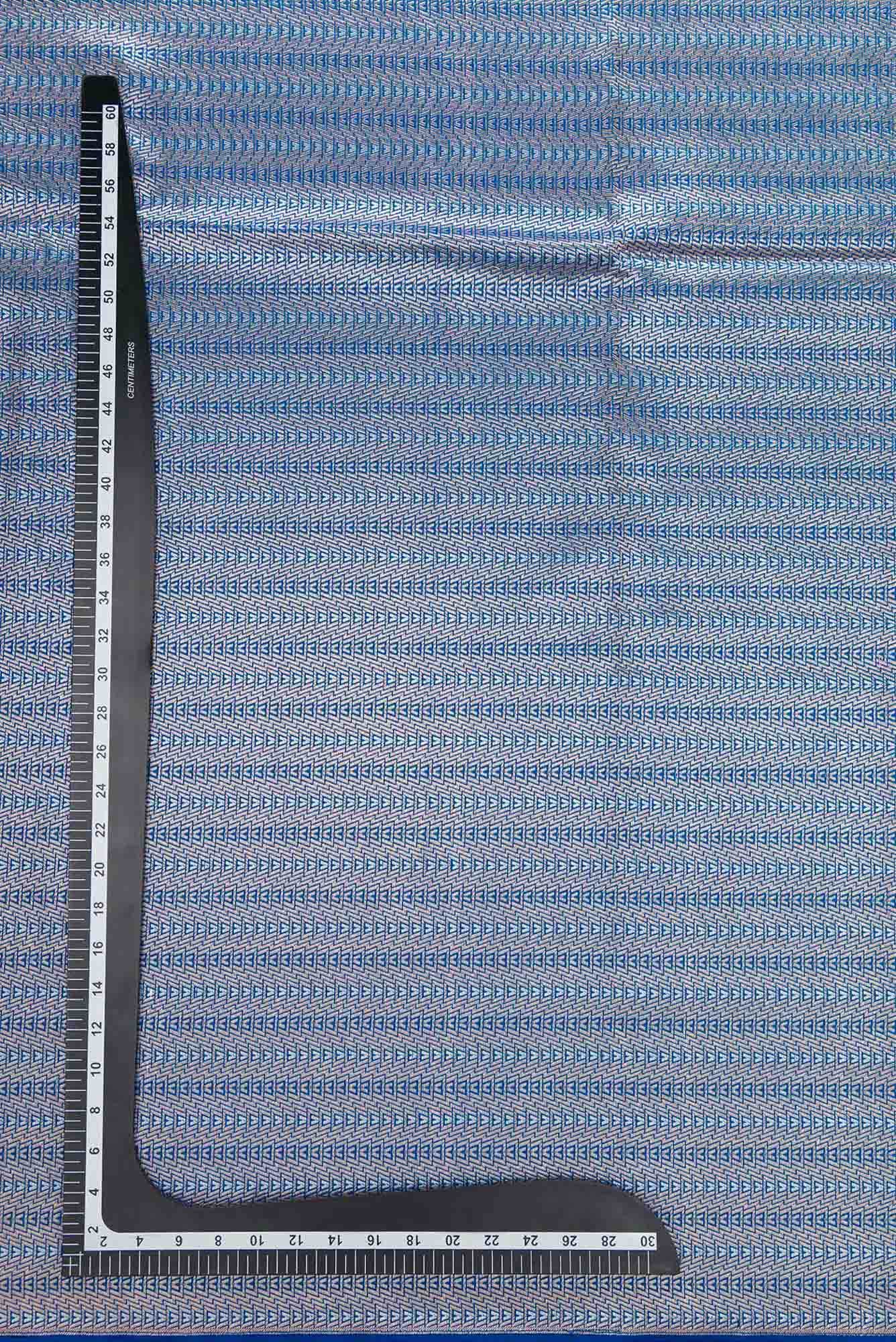 Royal Blue Banarasi Silk Dress Material