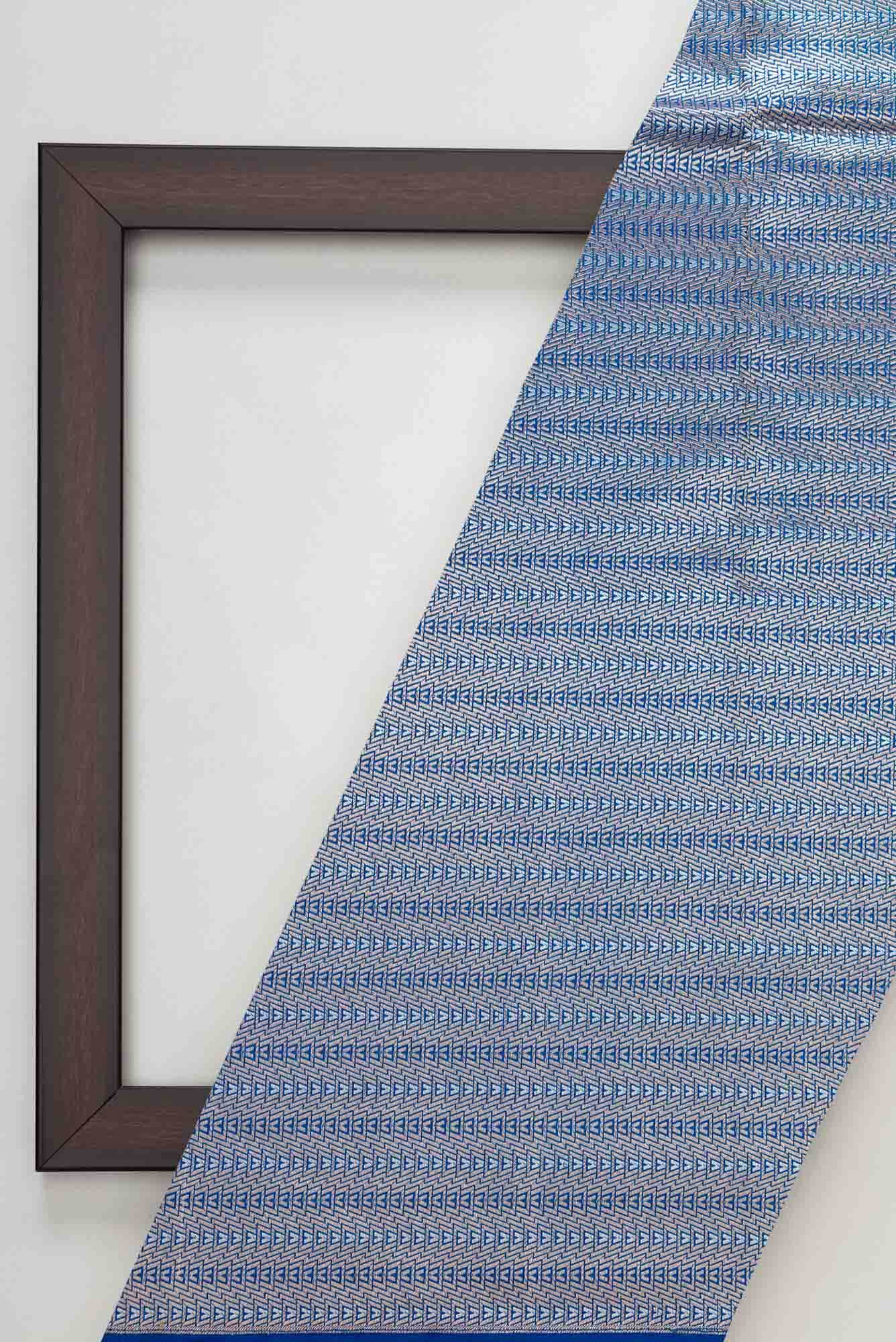 Royal Blue Banarasi Silk Dress Material
