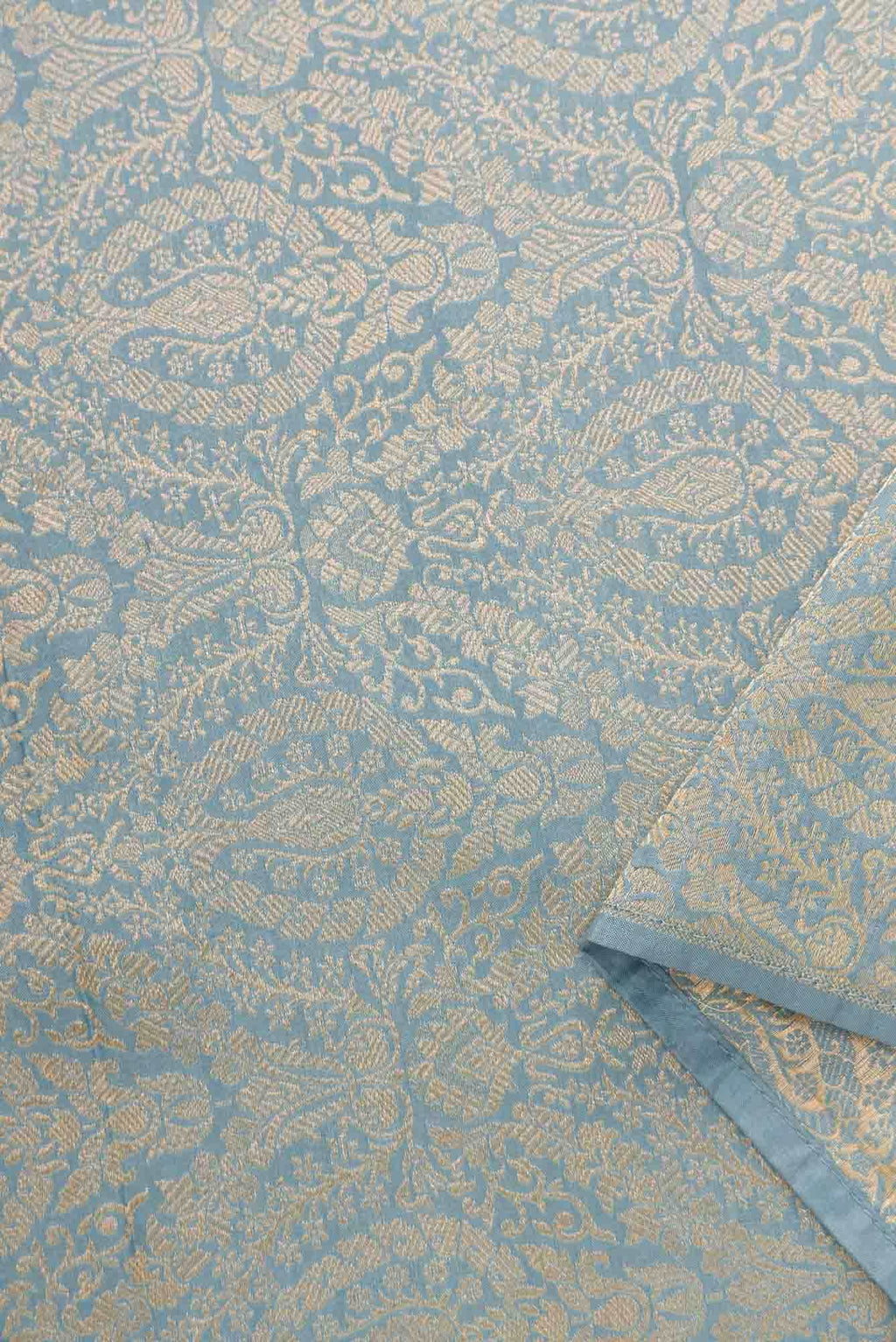 Maya Blue Banarasi Silk Dress Material