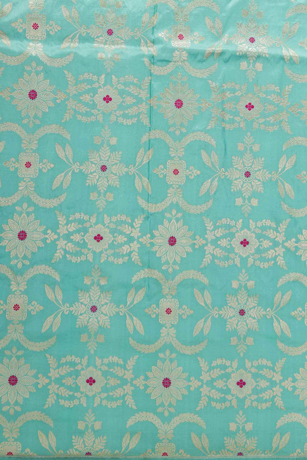 Blue Banarasi Silk Dress Material