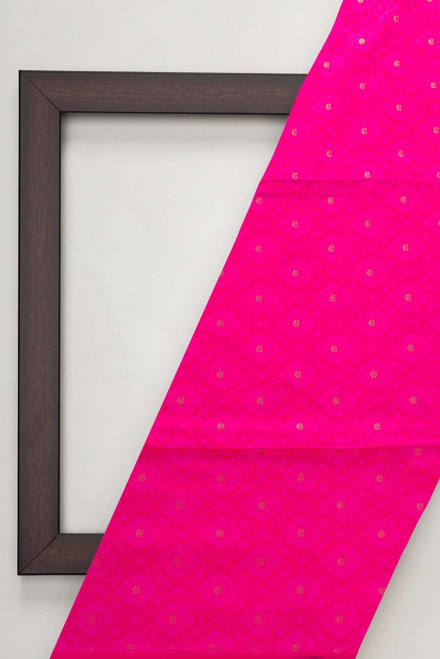 Pink Banarasi Silk Dress Material