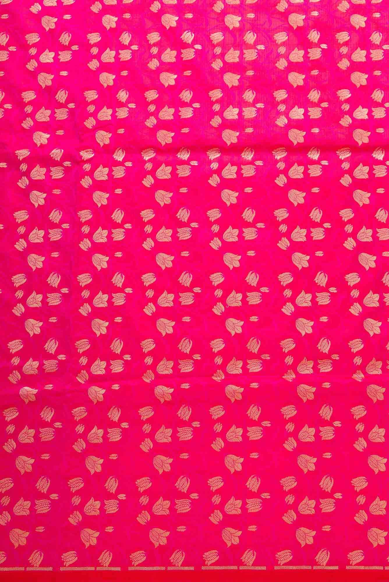 Pink Banarasi Silk Dress Material