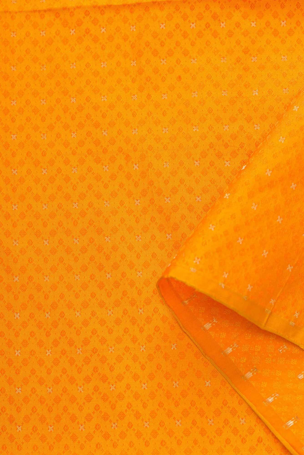 Yellow Banarasi Silk Dress Material