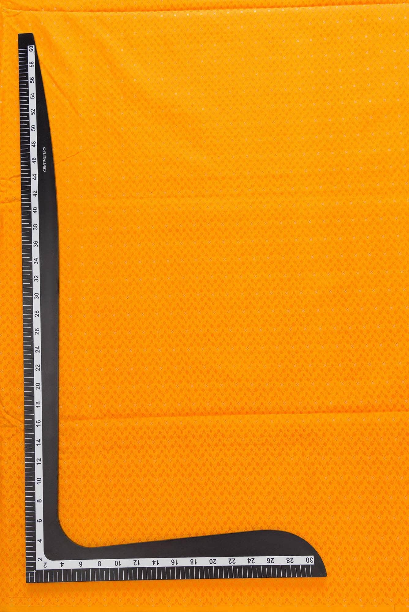Yellow Banarasi Silk Dress Material