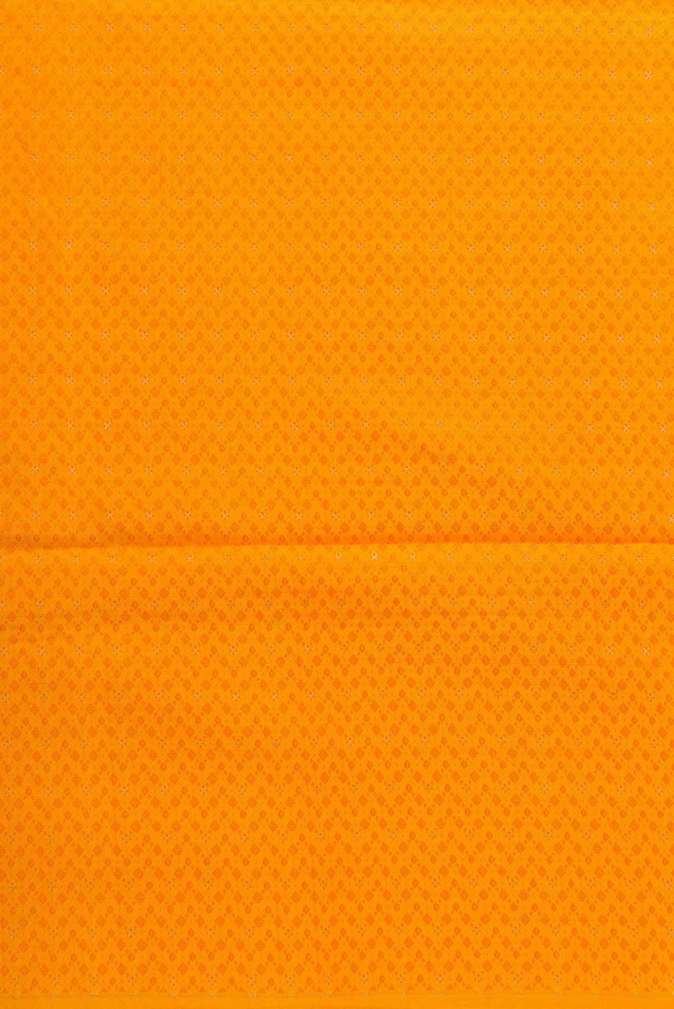 Yellow Banarasi Silk Dress Material