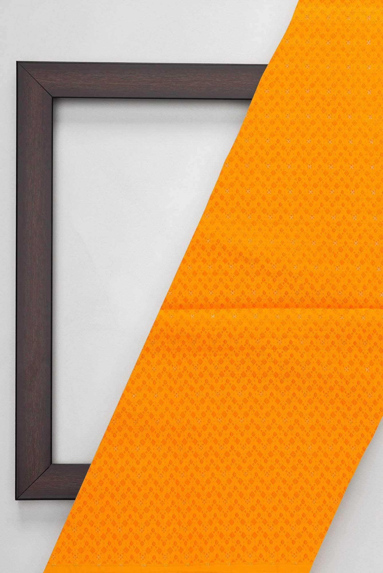Yellow Banarasi Silk Dress Material