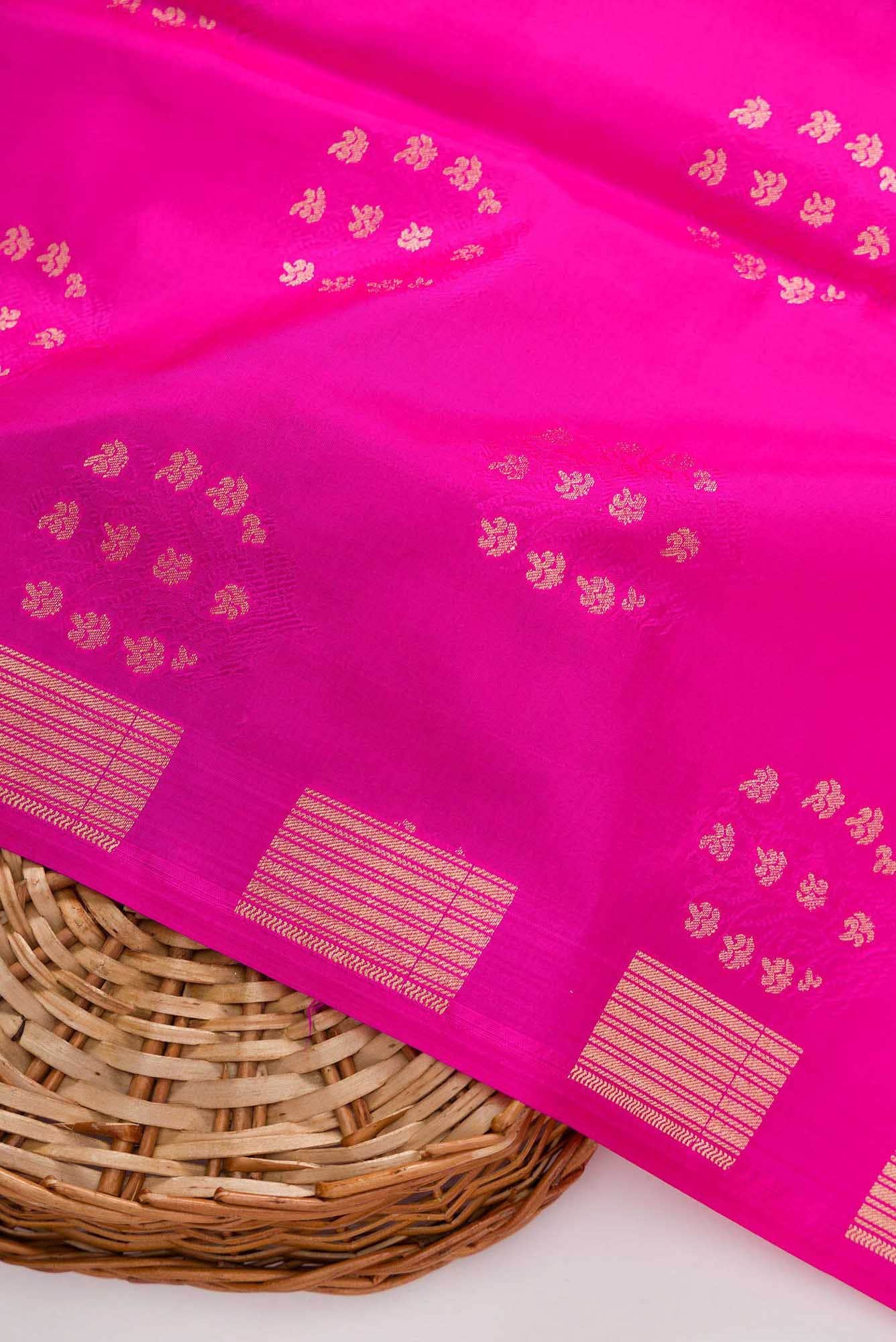 Pink Banarasi Silk Dress Material