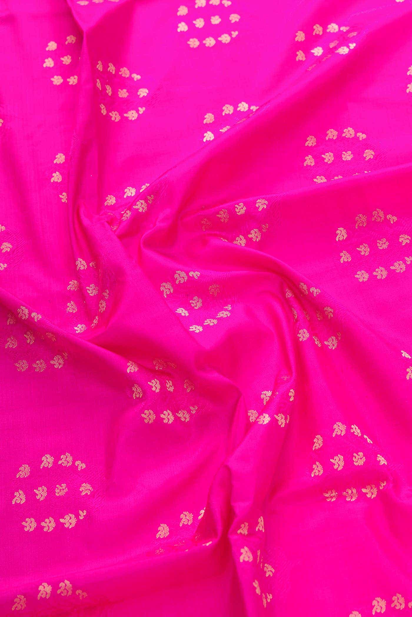 Pink Banarasi Silk Dress Material