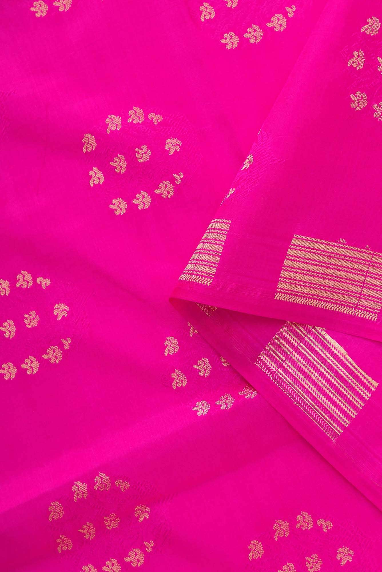 Pink Banarasi Silk Dress Material