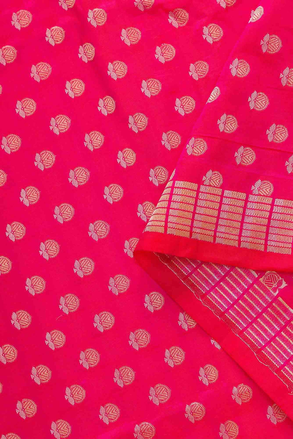 Pink Banarasi Silk Dress Material