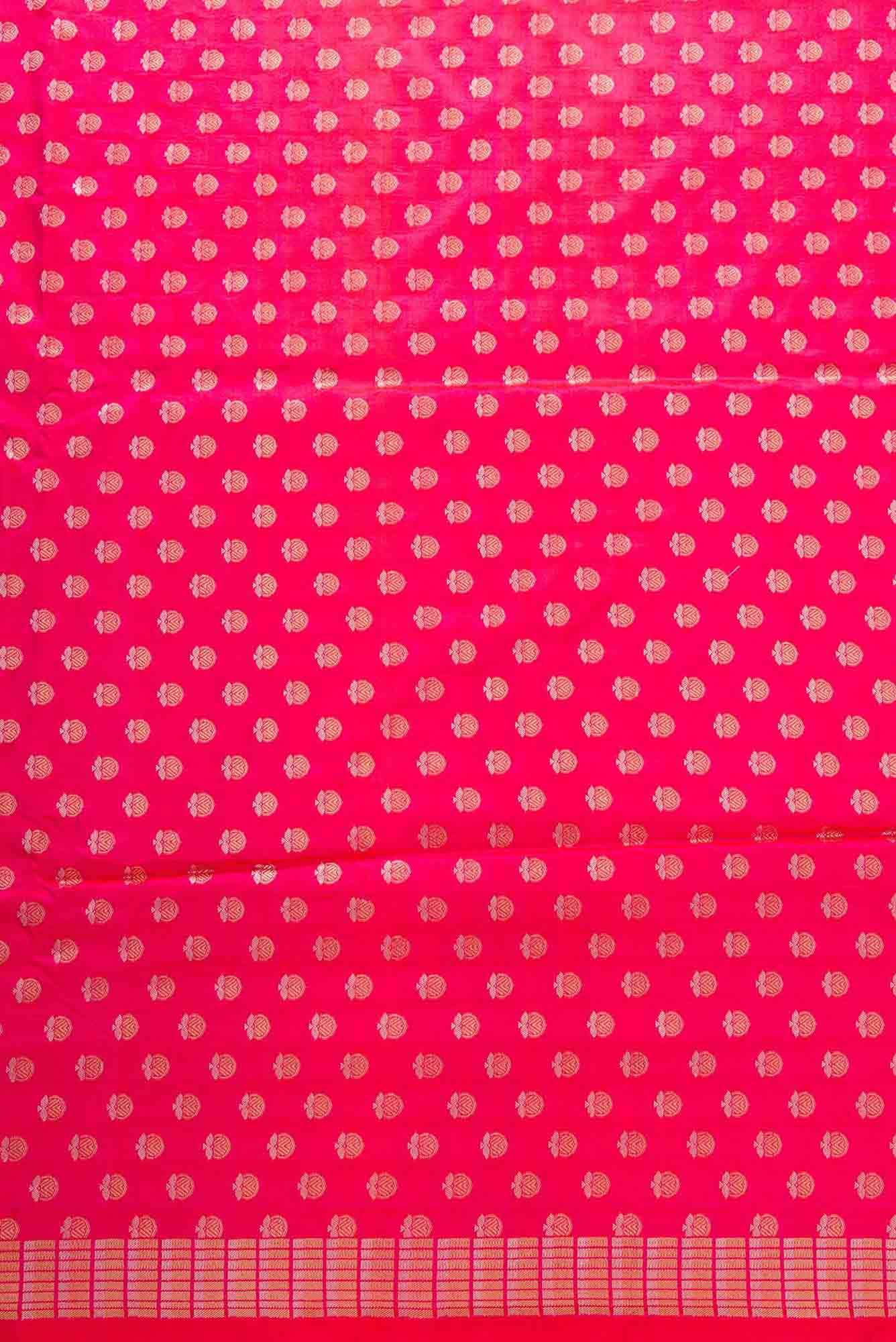 Pink Banarasi Silk Dress Material