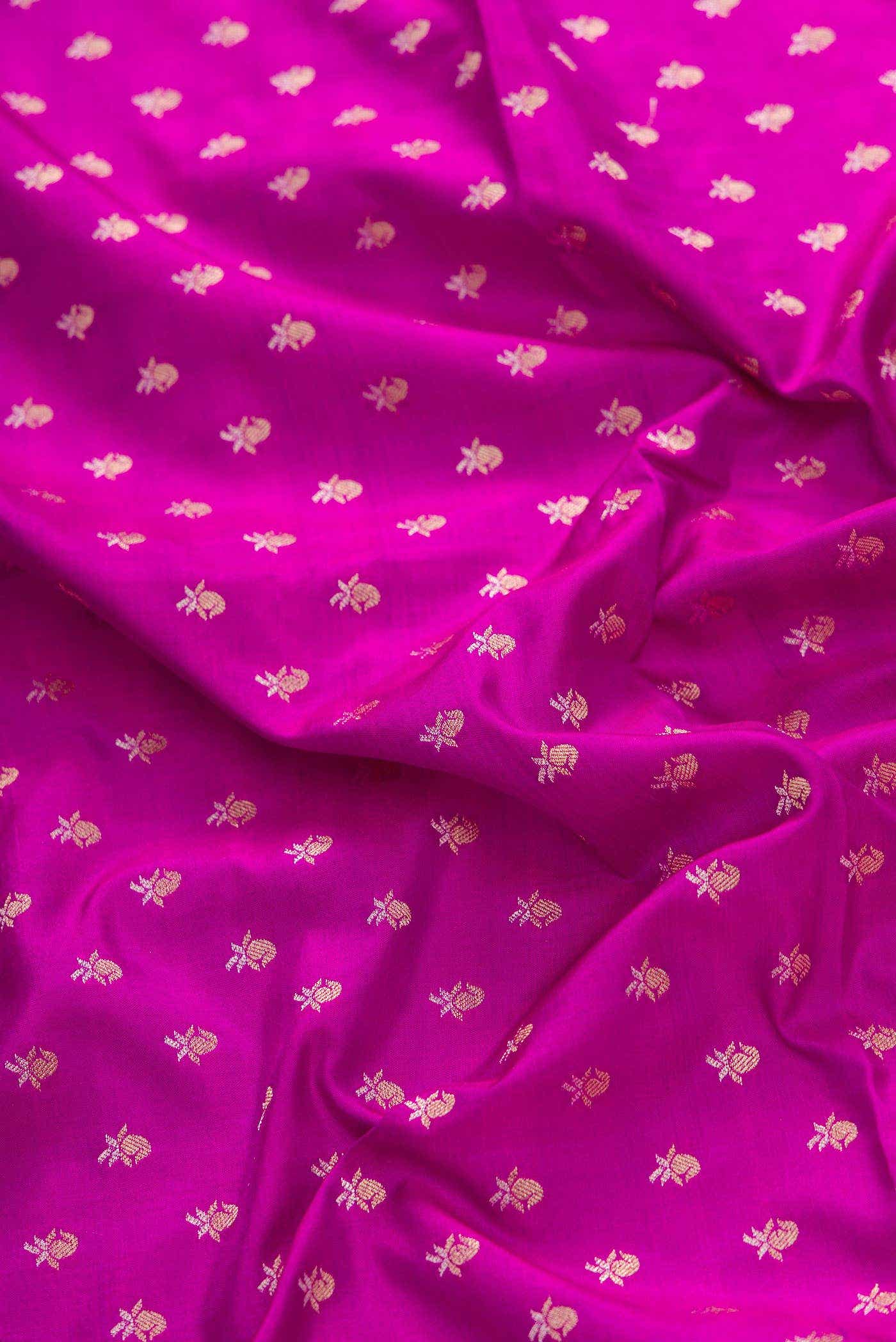 Purple Banarasi Silk Dress Material