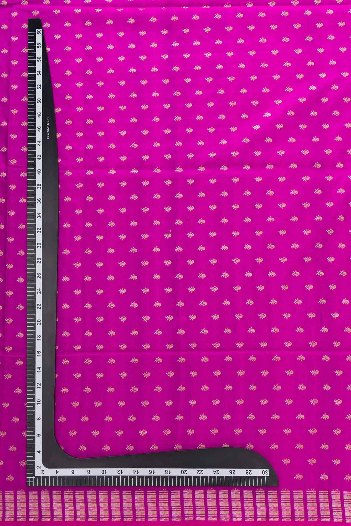Purple Banarasi Silk Dress Material