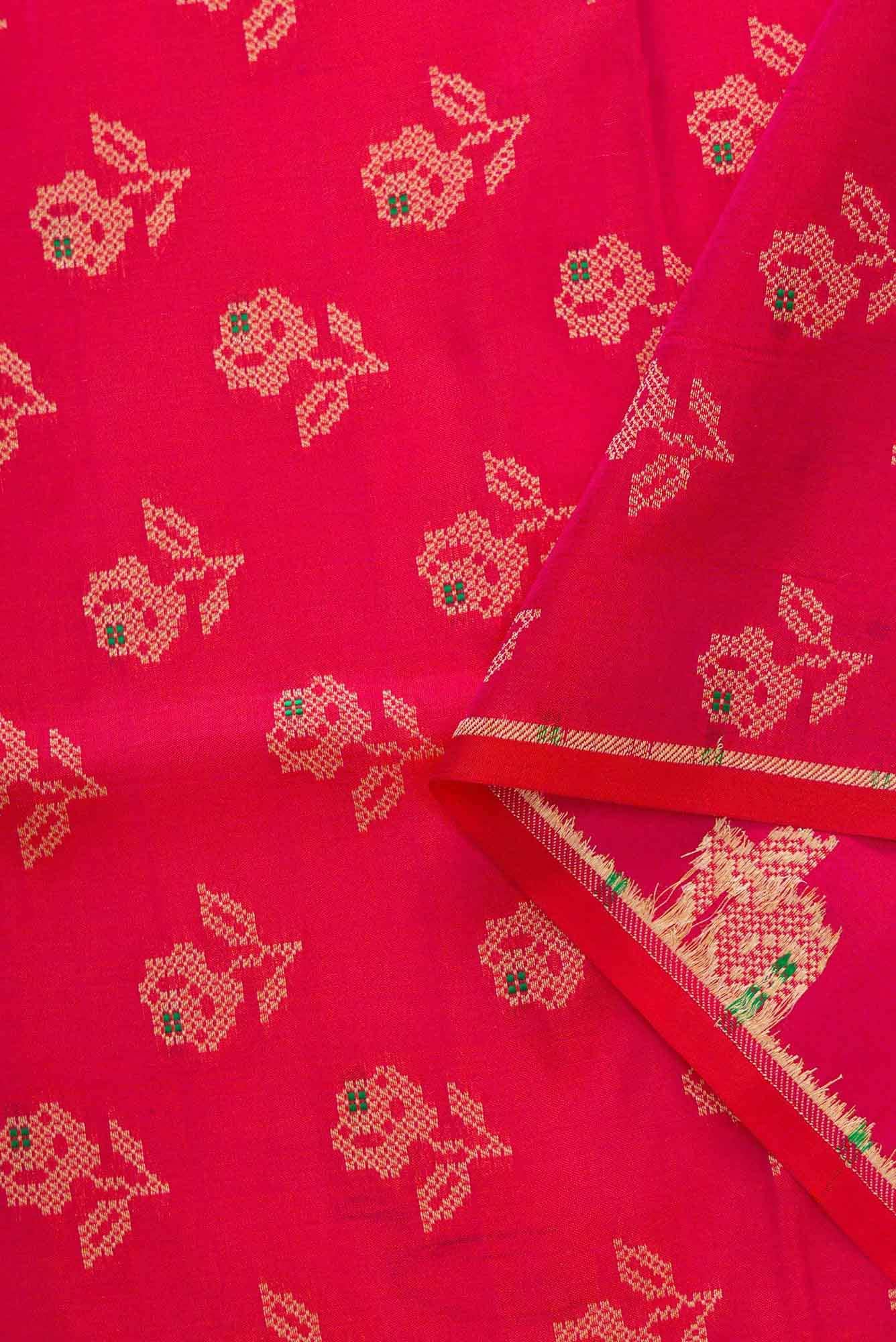 Pink Banarasi Silk Dress Material