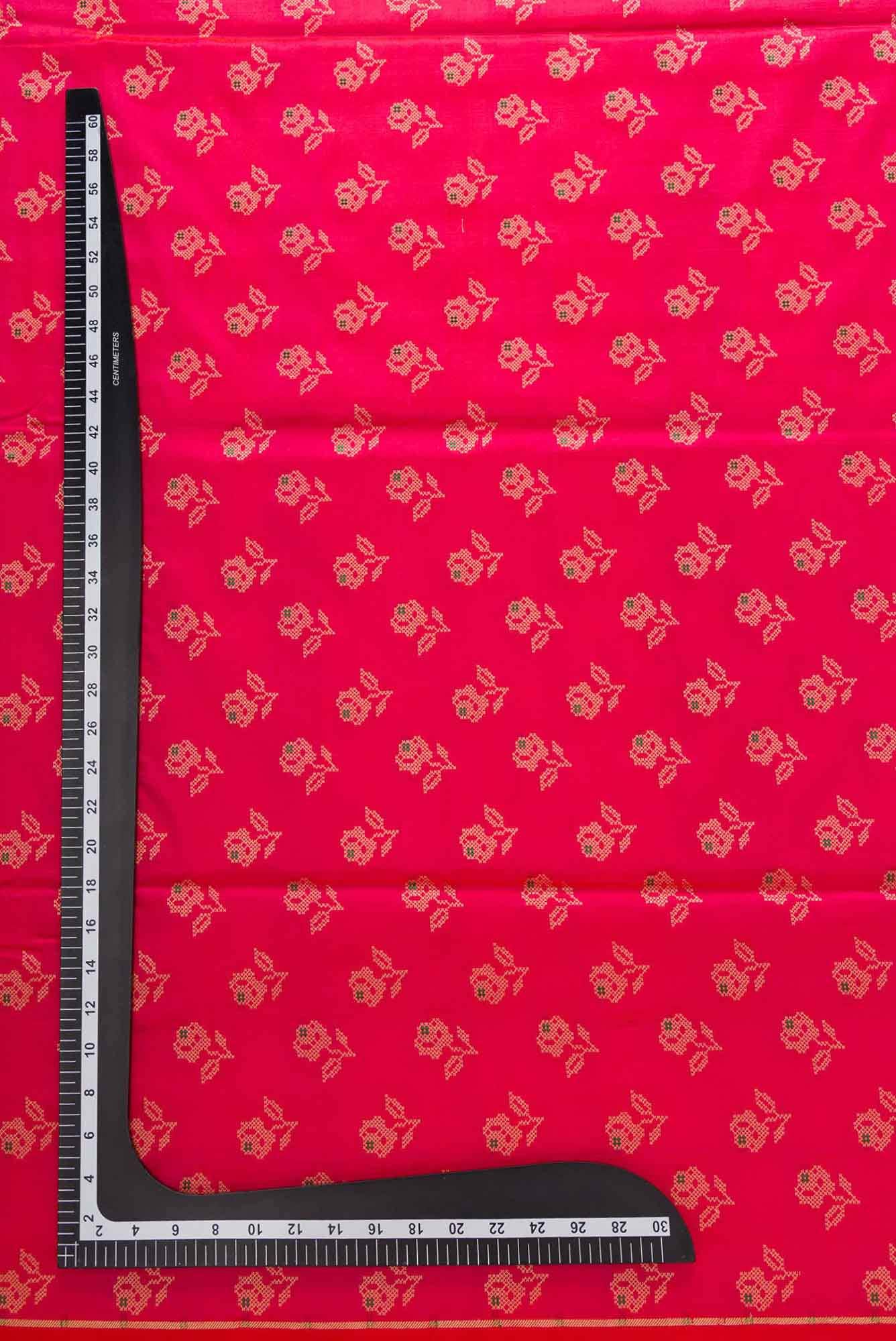 Pink Banarasi Silk Dress Material