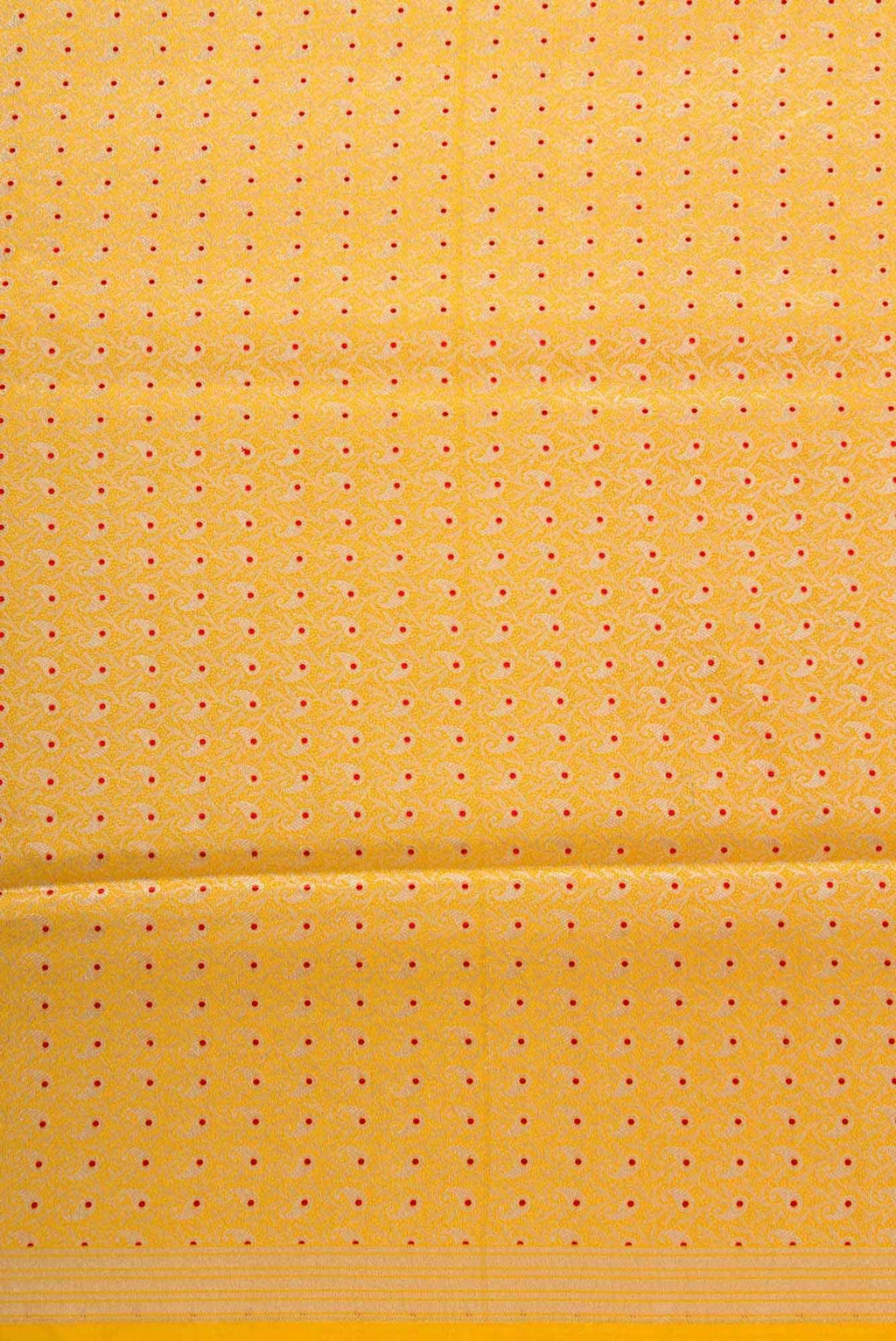 Yellow Banarasi Silk Dress Material