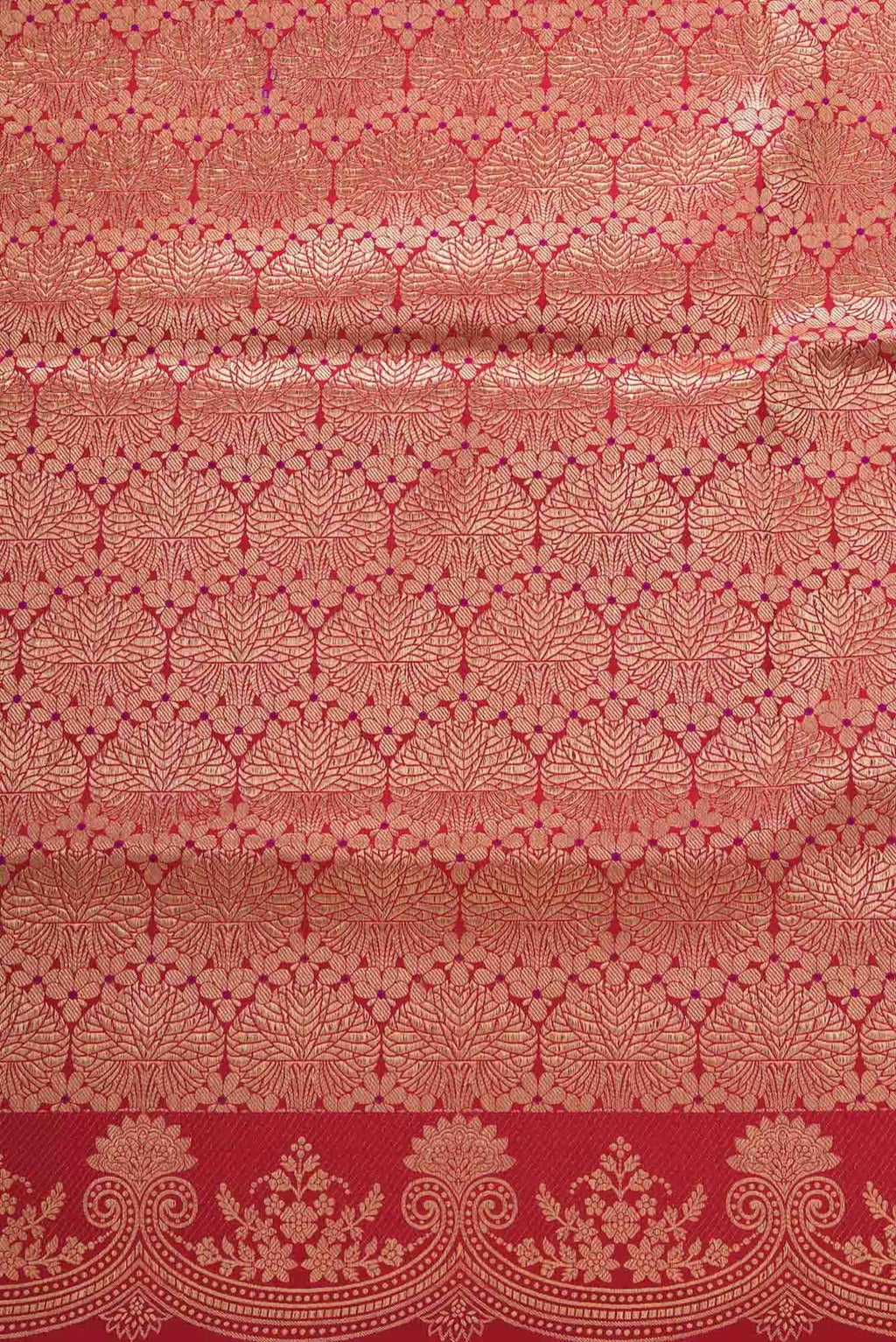 Maroon Banarasi Silk Dress Material