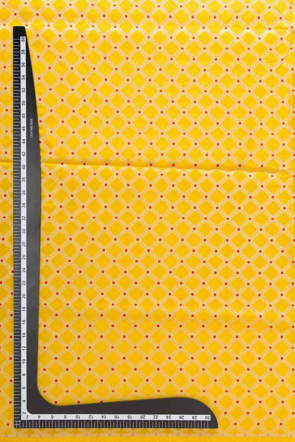 Yellow Banarasi Silk Dress Material