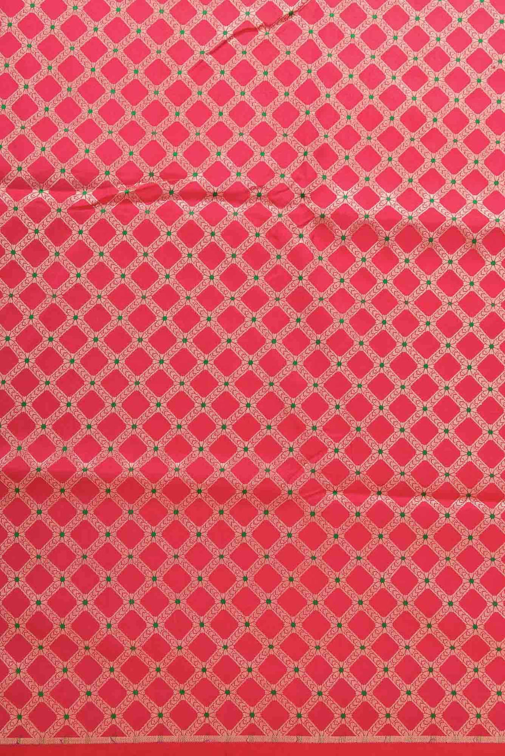Dark Pink Banarasi Silk Dress Material