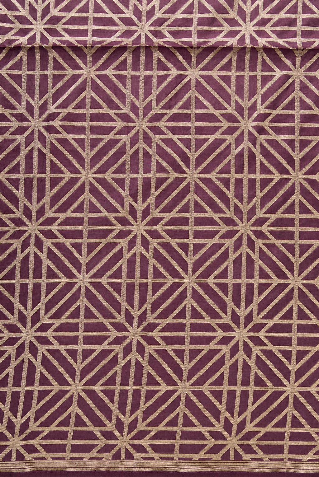 Brown Banarasi Silk Dress Material