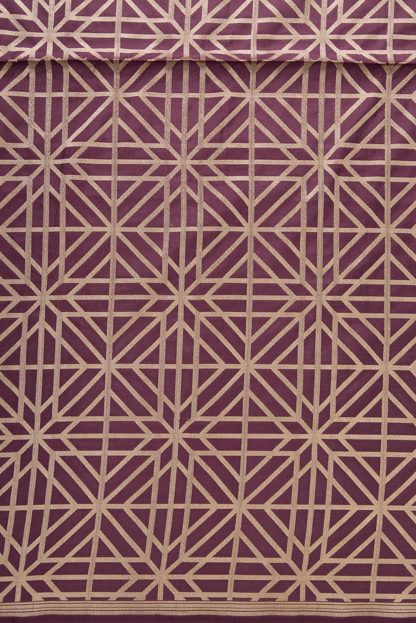 Brown Banarasi Silk Dress Material