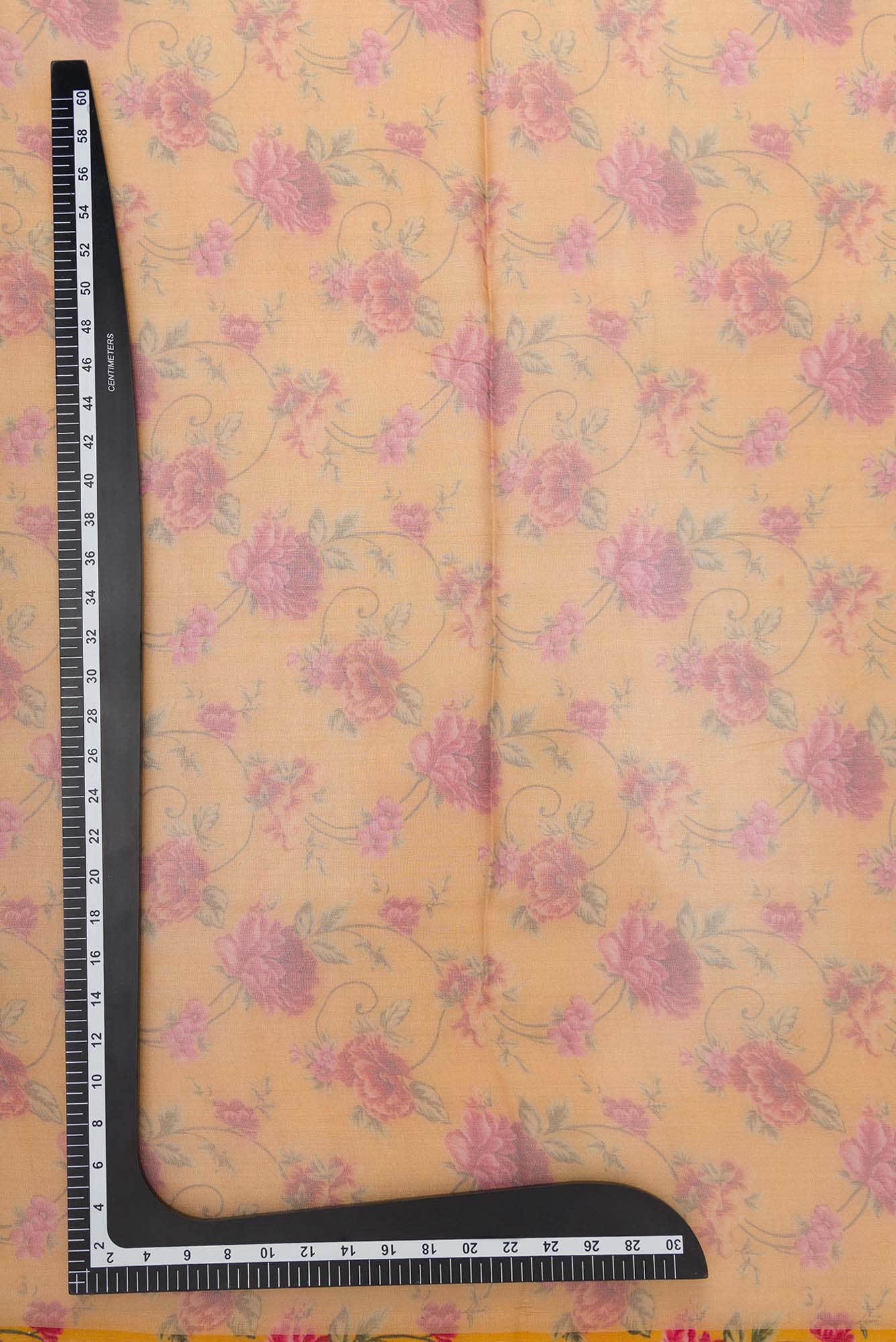 Mustard Organza Silk Dress Material