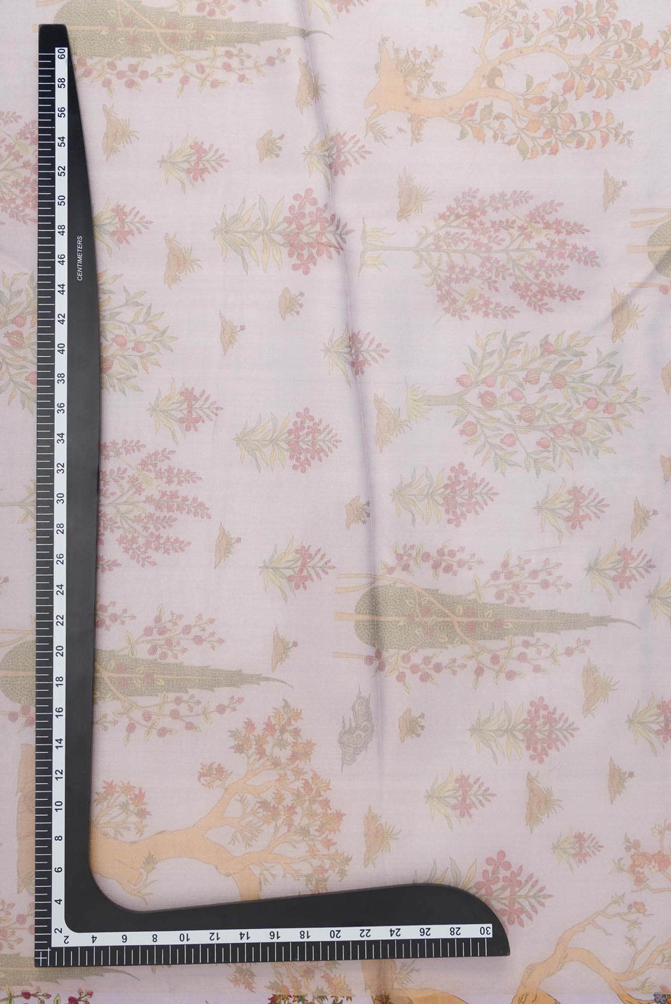 Lavender Organza Silk Dress Material