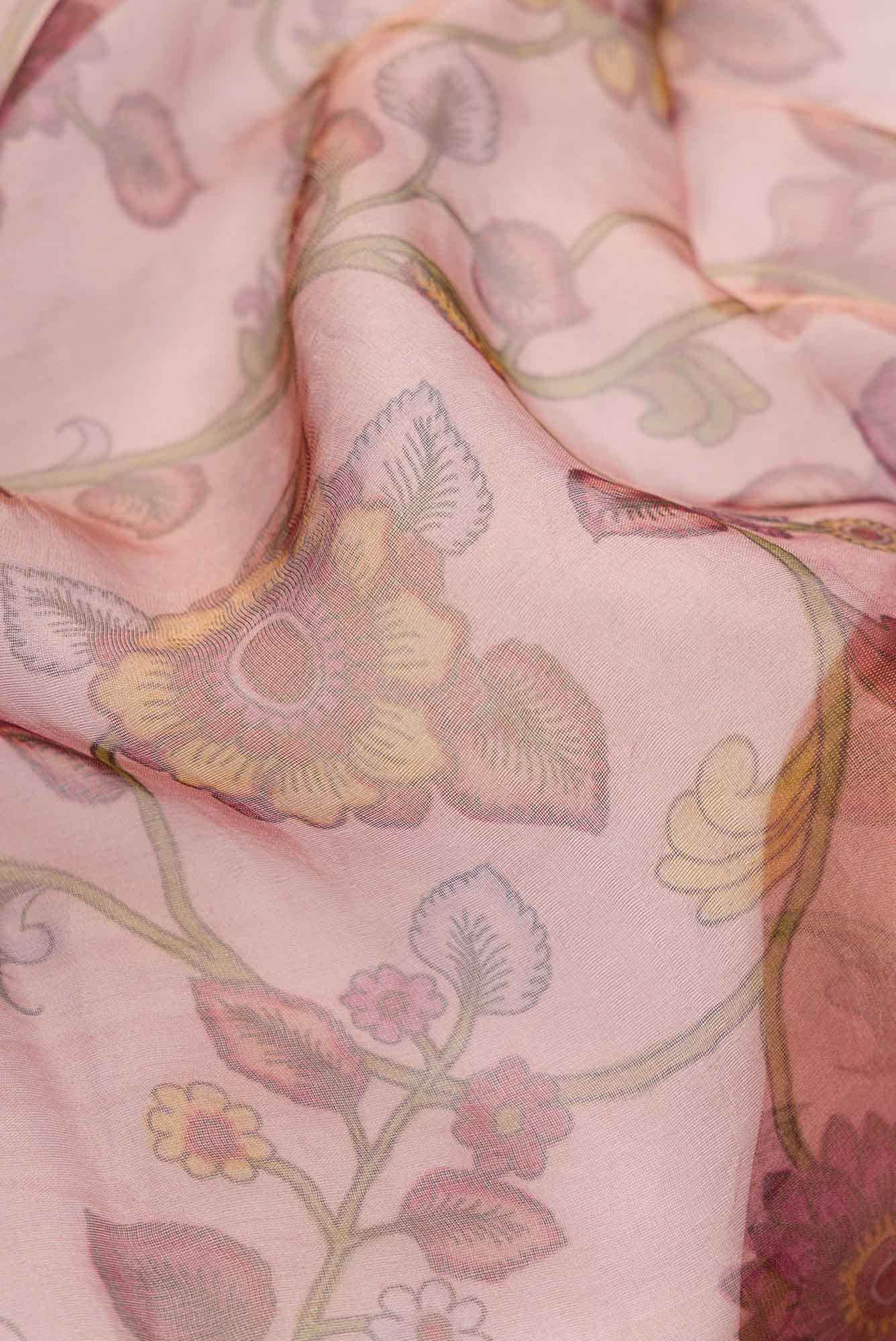 Rose pink Orissa Silk Dress Material