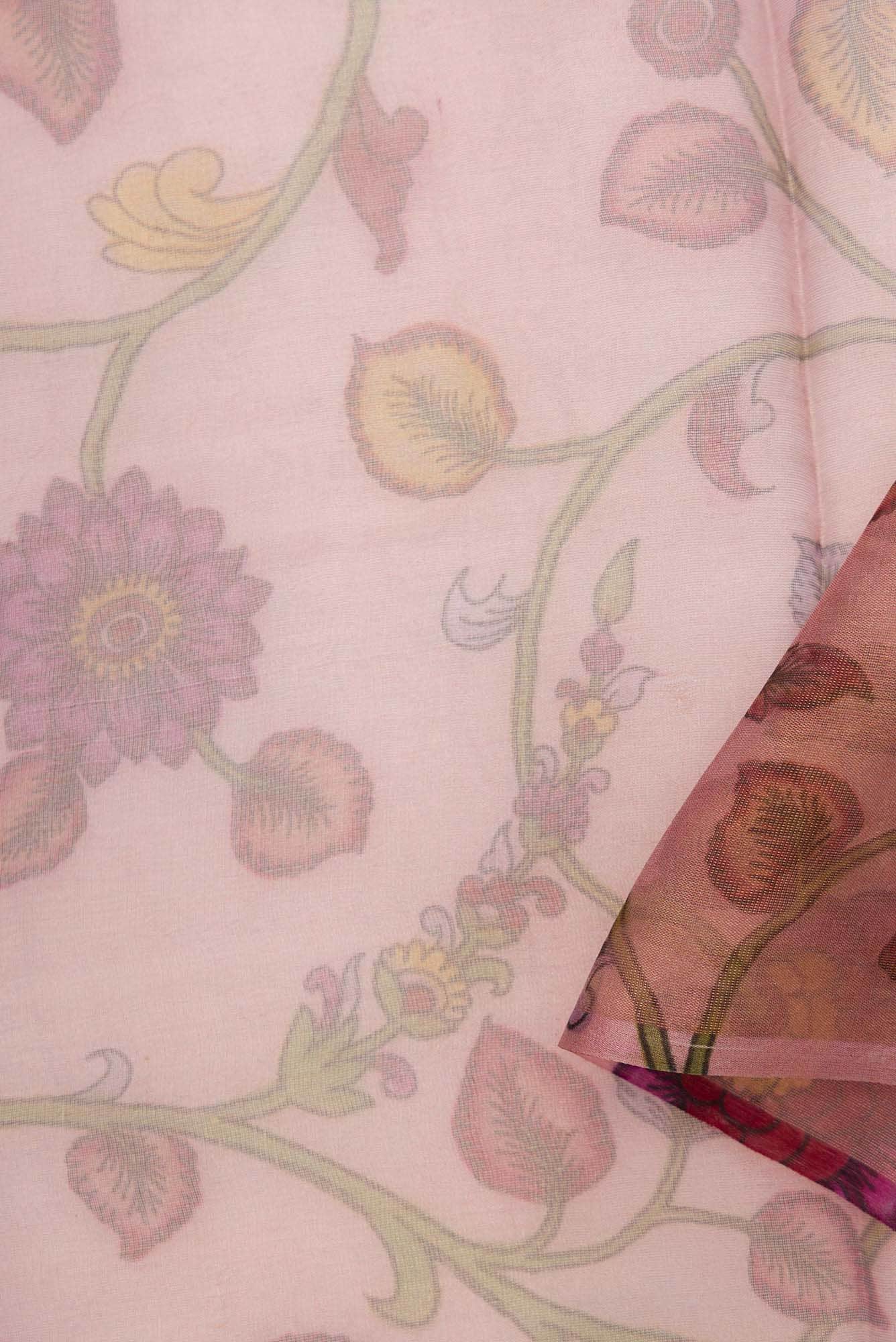 Rose pink Orissa Silk Dress Material