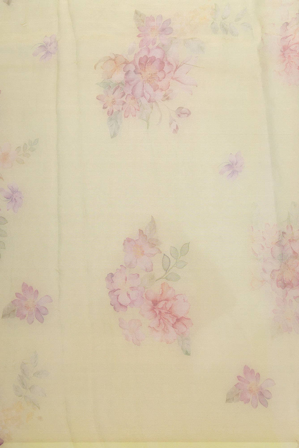 Pista Green Organza Silk Dress Material
